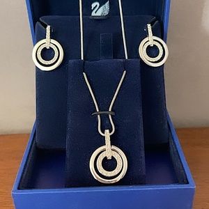 Swarovski earrings & Necklace - LIKE NEW